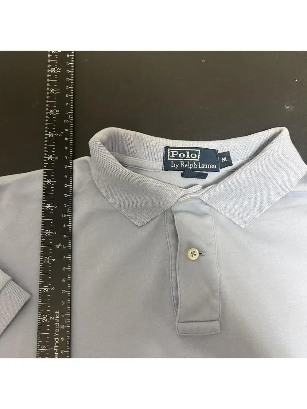 super soft vintage polo ralph lauren light blue polo muscle fit